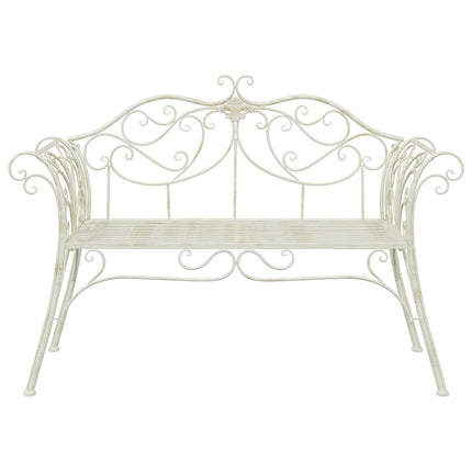 Trädgårdsbänk 2-Antal sittplatser 130 x 47 x 90 cm Stål