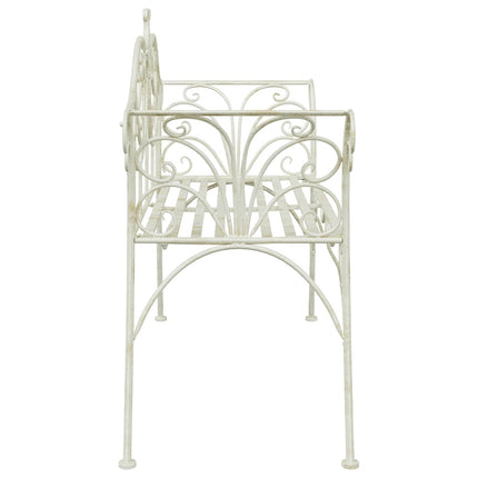 Trädgårdsbänk 2-Antal sittplatser 130 x 47 x 90 cm Stål