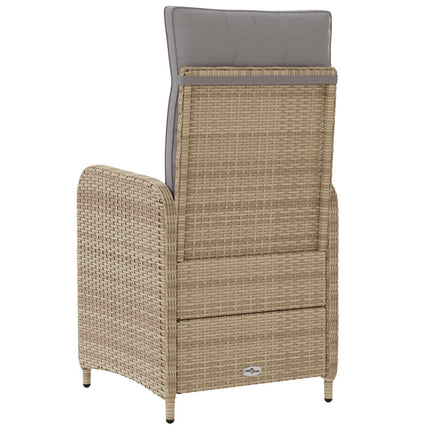 Fällbar trädgårdstol Beige och Ljusgrå
