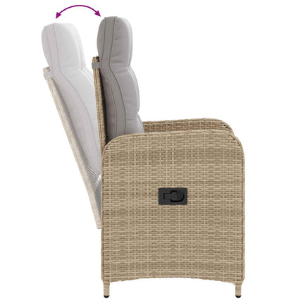 Fällbar trädgårdstol Beige och Ljusgrå