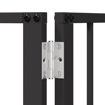 Hundgrind 6 pcs Svart 100 x 60 cm Galvaniserat Stål