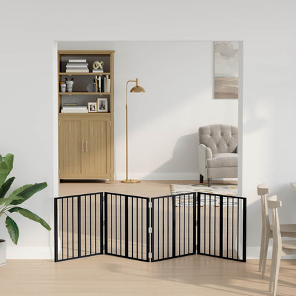 Hundgrind 4 pcs Svart 60 x 60 cm Galvaniserat Stål
