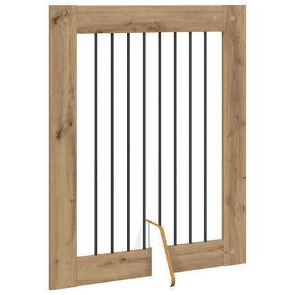 Fällbar hundgrind med stativ 2 pcs Artisan-ek 160,5 cm