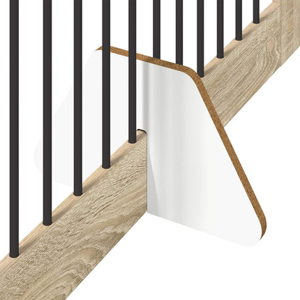 Fällbar hundgrind med stativ 4 pcs Sonoma-ek 401 cm
