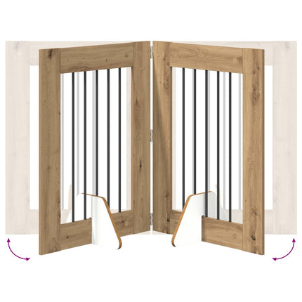 Fällbar hundgrind med stativ 6 pcs Artisan-ek 362 cm