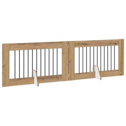 Fällbar hundgrind med stativ 2 st Artisan-ek 200,5 cm