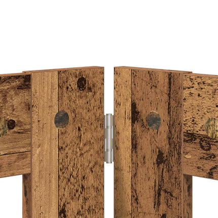 Hundgrind med ställningar 4 pcs Gammalt trä 100 x 60 cm