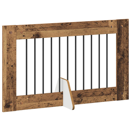 Hundgrind med ställningar 6 pcs Gammalt trä 100 x 60 cm