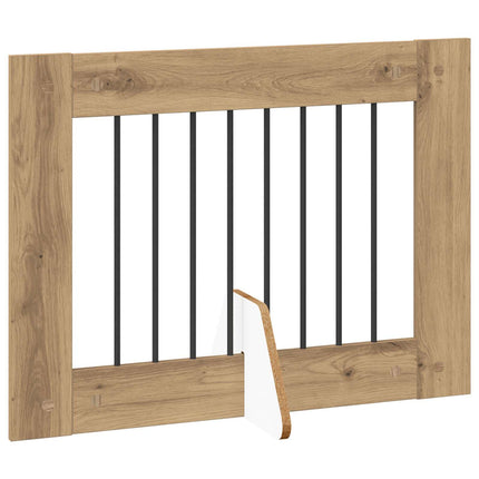 Fällbar hundgrind med stativ 4 pcs Artisan Ek 321 cm