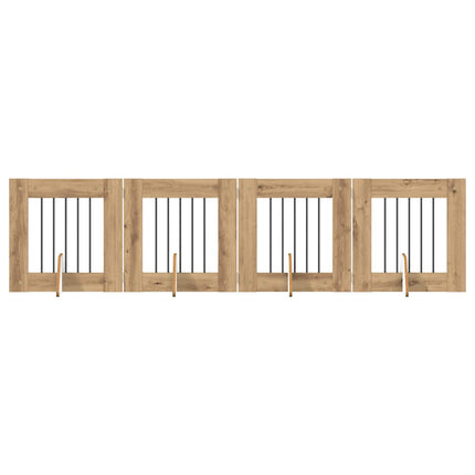 Fällbar hundgrind med stativ 4 pcs Artisan-ek 241 cm