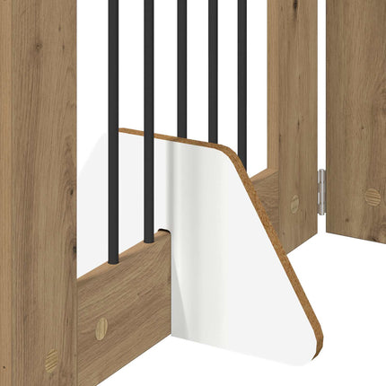 Fällbar hundgrind med stativ 8 pcs Artisan-ek 60 cm