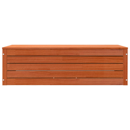 Förvaringslåda med dörr Vaxbrun 109 x 36,5 x 33 cm Massiv furu