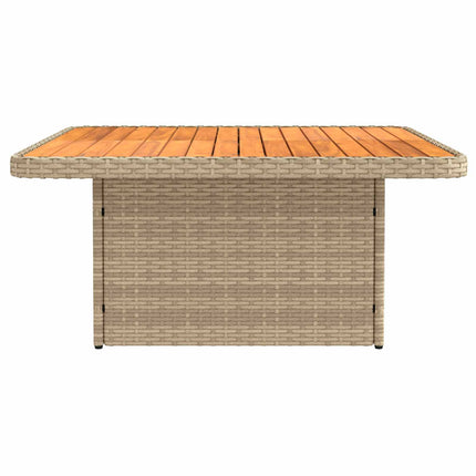 Trädgårdsarmsoffa med lyftbord 2 Stycke Beige och gräddfärgad