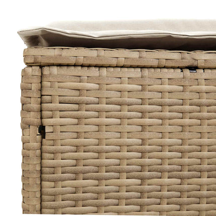 Trädgårdspall 2 Stycke Beige och gräddfärgad 38 x 38 x 45 cm