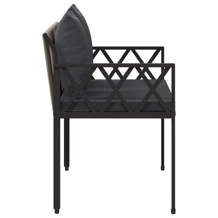 Utomhusbänkar 2 -Seater 116 x 56 x 75 cm konstrotting
