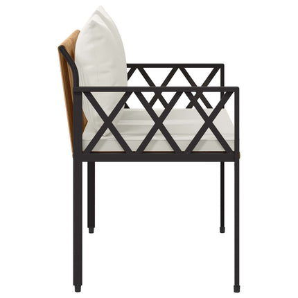 Utomhusbänkar 2 -Seater 116 x 56 x 75 cm konstrotting