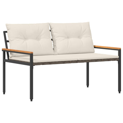 Utemöbelset 4 pcs Gräddvit konstrotting