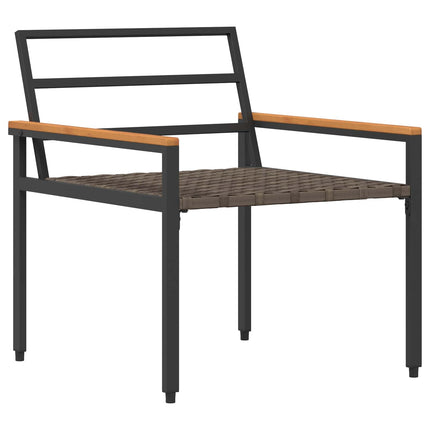 Utemöbelset 4 pcs Gräddvit konstrotting