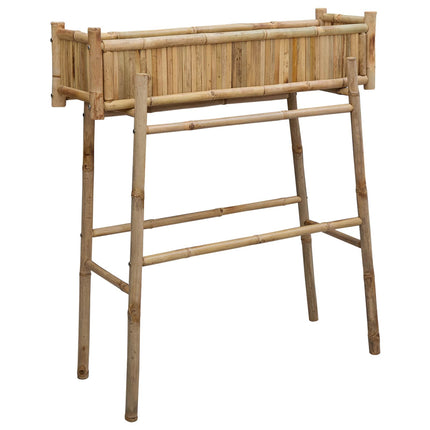 Trädgårdsplanta med hållare Naturfärg 100 x 38 x 114 cm Bambus