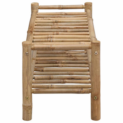 Skoställ med hylla med lagring Naturfärg 68 x 28 x 30 cm Bambus