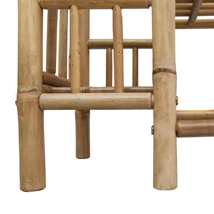 Skoställ med hylla med lagring Naturfärg 88 x 27 x 80 cm Bambus