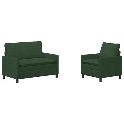 Soffset 2 pcs Jungelgrön Tyg