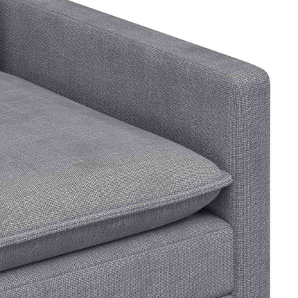 Soffset 2 pcs Ljusgrå Polyester