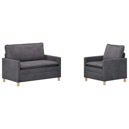 Soffset 2 pcs Mörkgrå Polyester