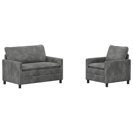 Soffset 2 pcs Ljusgrå Polyester