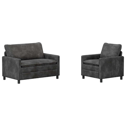 Soffset 2 pcs Mörkgrå Polyester