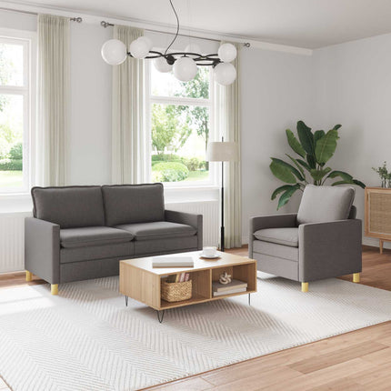 Soffset 2 st Taupe Tyg