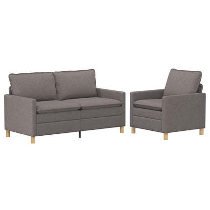 Soffset 2 st Taupe Tyg