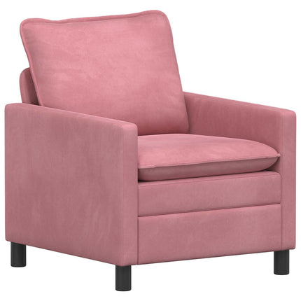 Soffset 2 st Rosa Sammet