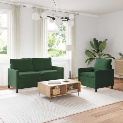 Soffset 2 pcs Jungelgrön Tyg