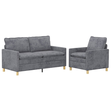 Soffset 2 pcs Ljusgrå Polyester