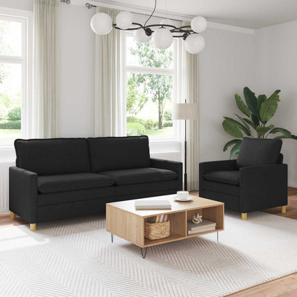 Soffset 2 st Svart Tyg