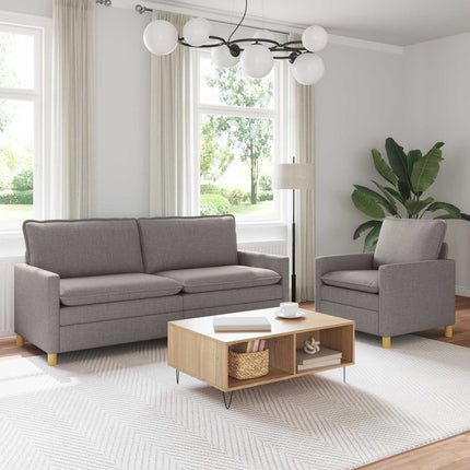 Soffset 2 st Taupe Tyg