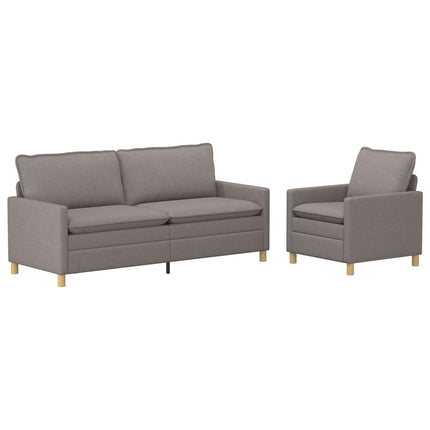 Soffset 2 st Taupe Tyg