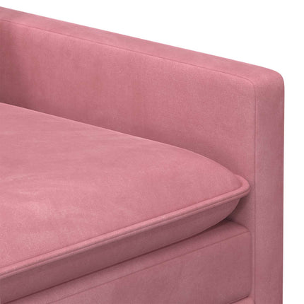 Soffset 2 pcs Rosa Sammet