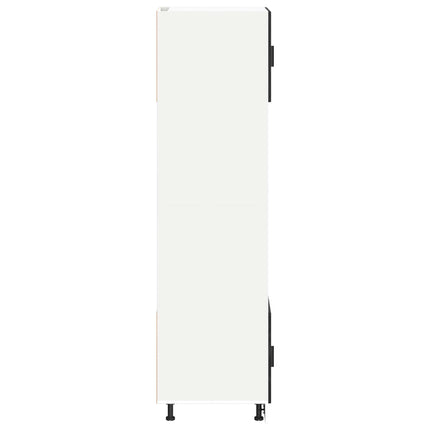 Ugnsskåp PORTO Svart Ek 60 x 57 x 207 cm Konstruerat trä