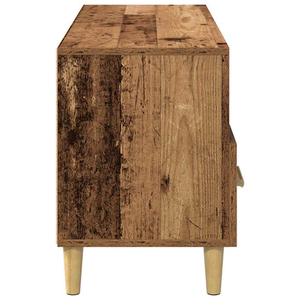 TV-skåp med låda Gammalt trä 102 x 36 x 50 cm Konstruerat trä
