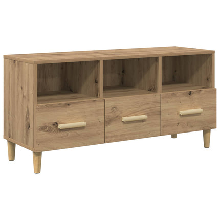 TV-skåp med låda Artisan Ek 102 x 36 x 50 cm Konstruerat trä