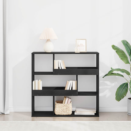 Bokhylla Svart Ek 100 x 33 x 94,5 cm Konstruerat trä