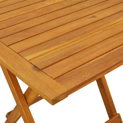 Reclining och Fällbar Solstol 2 pcs Naturlig Massivt Akaciaträ