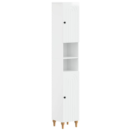 3-delars badrumsskåpsset ALKMAAR Vit högglans Konstruerat trä