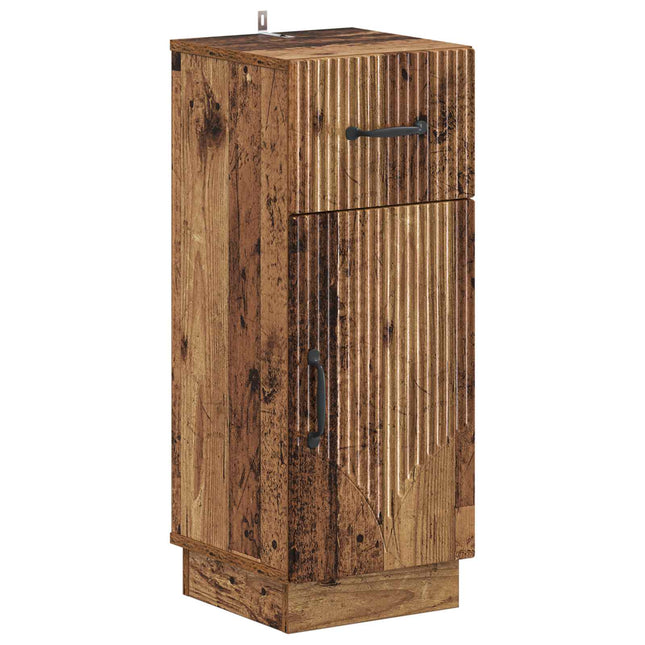 2-delat Badrumsskåpsset HOORN Gammalt trä Konstruerat trä
