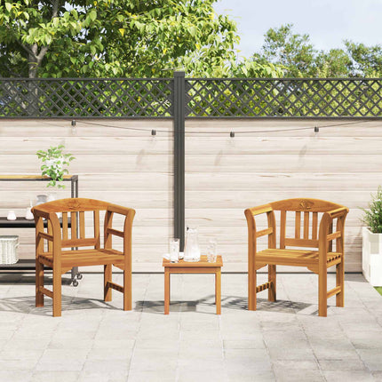 Trädgårdsros loungeset 3 pcs Massivt Akaciaträ
