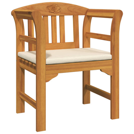 Trädgårdsros loungeset med kudde 3 pcs Massivt Akaciaträ