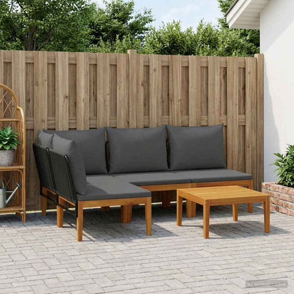 5 pcs Massivt akaciahus och rep Naturlig