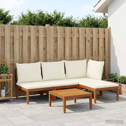 5 pcs Massivt akaciahus och rep Naturlig